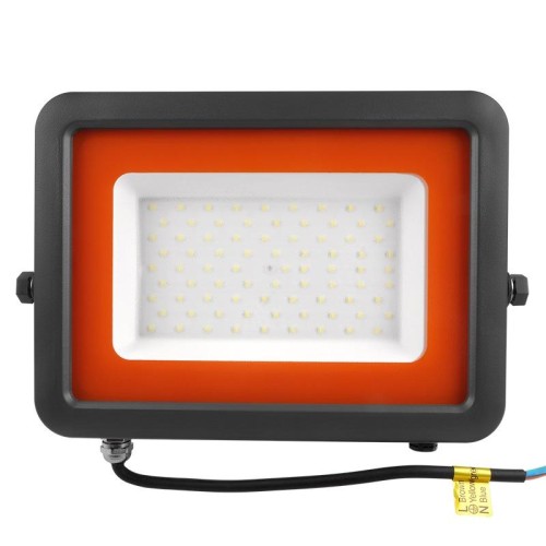 Прожектор светодиодный PFL-S2 70Вт 6500К IP65 220–240В ДО с клапаном закален. матов. стекло сер. Pro