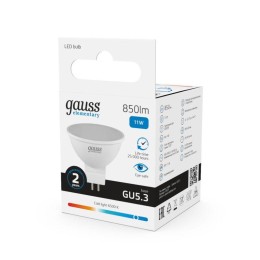 Лампа светодиодная Elementary 11Вт MR16 софит 6500К холод. бел. GU5.3 850лм GAUSS 13531