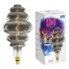 Лампа светодиодная филаментная LED-SF40-5W/SOHO/E27/CW CHROME/SMOKE GLS77CR SOHO спиральный филамент