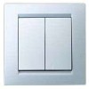 Переключатель проходной 2-кл. СП Simon 15 16А IP20 бел. Simon 1590397-030