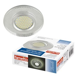 Светильник декоративный DLS-L153 GU5.3 GLASSY/CLEAR 3D GU5.3 встраив. доп. светодиод. подсветка 3Вт