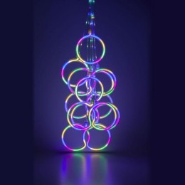 Гирлянда светодиодная "Занавес" "Неоновые кольца" EGNIG-RI 2.4х0.65м 520LED мультиколор IP20 220В 8