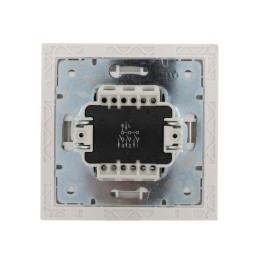 Выключатель 3-кл. СП Rain 10А IP20 с хром. боковой вставкой бел. LEZARD 703-0225-109