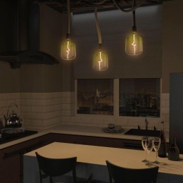 Лампа светодиодная филаментная Black Filament 5Вт V140 1800К тепл. бел. E27 200лм GAUSS 1009802105