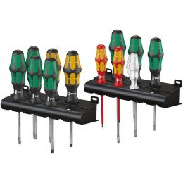 Набор отверток Kraftform XXL 12 предметов (PH 1/2; PZ 1/2; SL 4/5.5/6.5 силовые SL 5.5/7; SL VDE 2.5