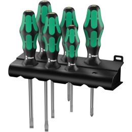 Набор отверток 334/6 Rack Kraftform Plus Lasertip 6 предметов (PH 1х80/2х100; SL 0.5х3.0х80/0.8х4.0х