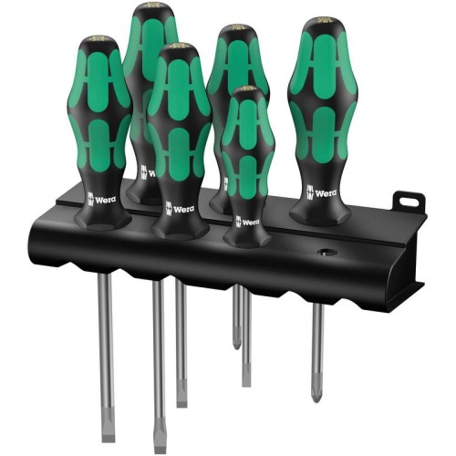 Набор отверток 334/6 Rack Kraftform Plus Lasertip 6 предметов (PH 1х80/2х100; SL 0.5х3.0х80/0.8х4.0х