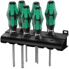 Набор отверток 335/350/355/6 Kraftform Plus Lasertip 6 предметов (PH 1х80/2х100; PZ 1х80/2х100; SL 0