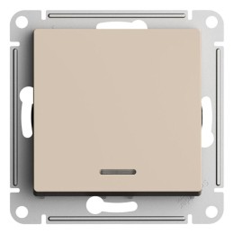 Переключатель 1-кл. AtlasDesign (сх. 6а) 10AX с подсветкой механизм песочн. SE ATN001263