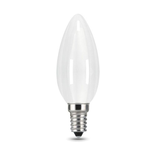 Лампа светодиодная филаментная Black Filament 9Вт свеча матовая 3000К тепл. бел. E14 590лм GAUSS 103