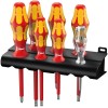 Набор диэлектрических отверток 160 i/162 i/7 Rack VDE 7 предметов (PH 1-2; SL 2.5-3.5-4-5.5) Wera WE