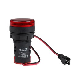 Индикатор тока и напряжения OptiSignal Compact D22 С7-VAM-4 красн. 50-500В AC/0-100А AD22VAM КЭАЗ 37