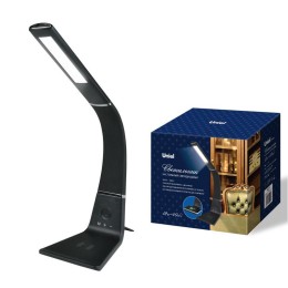 Светильник настольный TLD-565 Black/LED/360Lm/3000-6000K/Dimmer/WR 12Вт сенсорный выкл. диммер беспр