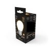 Лампа светодиодная филаментная Black Filament 9Вт P45 шар матовая 3000К тепл. бел. E27 590лм GAUSS 1