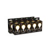 Лампа светодиодная филаментная Black Filament 9Вт P45 шар матовая 3000К тепл. бел. E14 590лм GAUSS 1