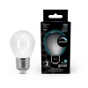 Лампа светодиодная филаментная Black Filament 9Вт P45 шар матовая 4100К нейтр. бел. E27 610лм диммир