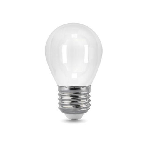 Лампа светодиодная филаментная Black Filament 9Вт P45 шар матовая 4100К нейтр. бел. E27 610лм диммир