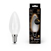 Лампа светодиодная филаментная Black Filament 9Вт свеча матовая 3000К тепл. бел. E14 590лм диммир. G