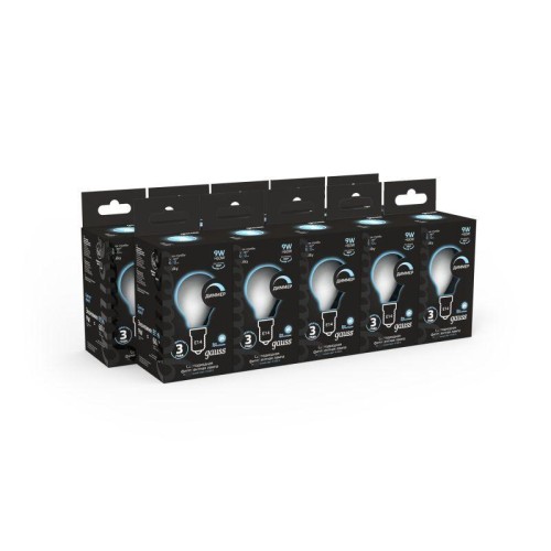 Лампа светодиодная филаментная Black Filament 9Вт P45 шар матовая 4100К нейтр. бел. E14 610лм диммир