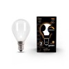 Лампа светодиодная филаментная Black Filament 9Вт P45 шар матовая 3000К тепл. бел. E14 590лм диммир.