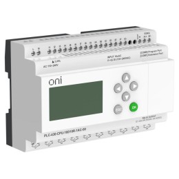 Модуль ЦПУ ПЛК 430 16 DI 10 RO 220В AC с Ethernet портом с экраном ONI PLC-430-CPU-16D10R-1AC-00