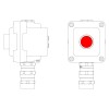 Пост управления взрывонепроницаемый из алюм. LCSD-01-B-MC-P1R(11)x1-PCMB-KA3MHK DKC LCSD21000008