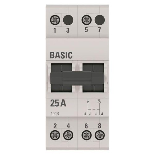 Переключатель трехпозиционный 2п 25А Basic EKF tps-2-25