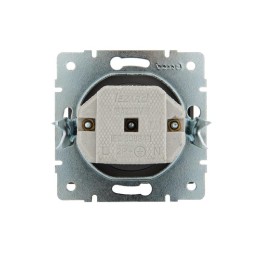 Розетка 1-м Rain без заземл. керамика механизм матов. черн. графит LEZARD 703-4188-121