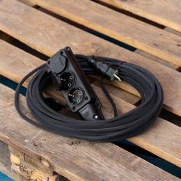 Удлинитель-шнур 3х20м с заземл. 16А IP44 3.5кВт КГ 3х1.5 морозостойкий Rexant 11-7075