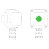 Пост управления взрывонепроницаемый из алюм. LCSD-01-B-MC-P1G(11)x1-PCMB-KA3MHK DKC LCSD21000010