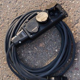 Удлинитель-шнур 3х10м с заземл. 16А IP44 3.5кВт КГ 3х1.5 морозостойкий Rexant 11-7074