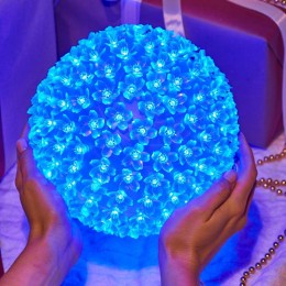 Фигура светодиодная "Шар светодиодный" d20см 200LED син. 16Вт 230В IP20 Neon-Night 501-607