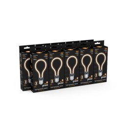 Лампа светодиодная филаментная Black Filament 4Вт контурная Artline A72 матовая 2700К тепл. бел. E27