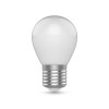 Лампа светодиодная филаментная Basic 4.5Вт P45 шар матовая 2700К тепл. бел. E27 380лм GAUSS 1055215