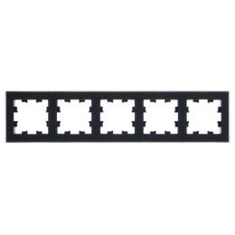 Рамка 5-м AtlasDesign Nature матов. органич. стекло черн. SE ATN331005