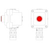 Пост управления взрывонепроницаемый из алюм. LCSD-01-B-MC-L1R(220)x1-PCMB-KA3MHK DKC LCSD21000020