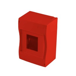 Бокс ОП 4м без защ. шторок IP40 красн. HEGEL КМ2040-02