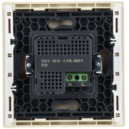 Датчик движения FORTE&PIANO FP456 с LED подсветкой ваниль IEK FP-MS11-N-150-05-K10