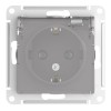 Розетка AtlasDesign Aqua 16А IP44 с заземл. защ. шторки с прозр. крышкой механизм алюм. SE ATN440346