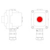Пост управления взрывонепроницаемый из алюм. LCSD-01-B-MC-P1R(11)x1-PCMB-KAEPM3MHK-20 DKC LCSD210000