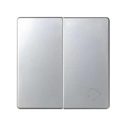 Клавиша двойная с пиктограммой "звонок" для 75301-39 Simon82/82Nature алюм. 82027-33