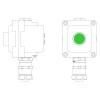 Пост управления взрывонепроницаемый из алюм. LCSD-01-B-MC-P1G(11)x1-PCMB-KAEPM3MHK-26 DKC LCSD210000