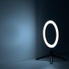 Светильник светодиодный настольный Ring 14Вт 3000-6500К 700лм 5В с USB-разъемом кольцевой черн. GAUS