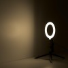 Светильник светодиодный настольный Ring 10Вт 3000-6500К 600лм 5В с USB-разъемом диммир. кольцевой че