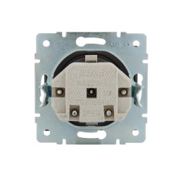 Розетка 1-м Rain защ. шторки керамика механизм матов. черн. графит LEZARD 703-4188-124