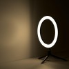 Светильник светодиодный настольный Ring 15Вт 3000-6500К 800лм 5В с USB-разъемом кольцевой черн. GAUS