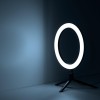 Светильник светодиодный настольный Ring 15Вт 3000-6500К 800лм 5В с USB-разъемом кольцевой черн. GAUS