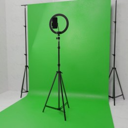 Тренога напольная Ring для установки кольцевого светильника 70х680мм/740х2080мм черн. GAUSS RL100