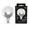 Лампа светодиодная филаментная Black Filament 9Вт G125 шар матовая 4100К нейтр. бел. E27 890лм GAUSS