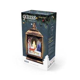 Фонарь новогодний светодиодный Holiday Олененок 0.1Вт тепл. IP20 элементы питания в компл. GAUSS HL0